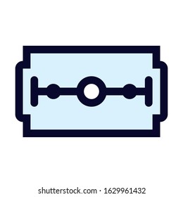 Razorblade. Simple Vector Color Icon.