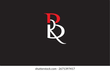 RB, BR ABSTRAKTER BUCHSTABE LOGO MONOGRAMM