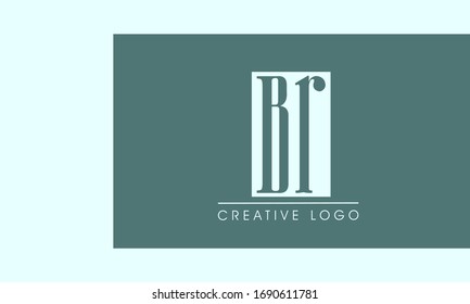 RB or BR logo initial letter design template vector
