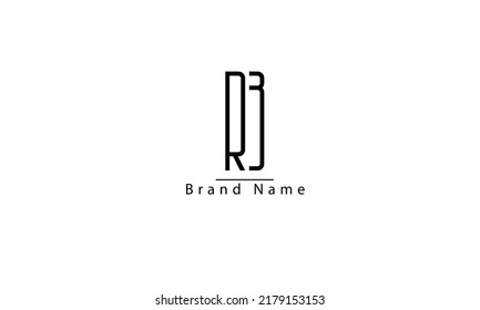 RB BR R B abstrakte Vektorlogo-Monogramm-Vorlage