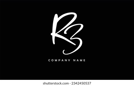 RB BR R B Logo-Monogramm abstrakter Buchstaben