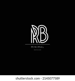 RB business type logo vector, initial concept icon logo