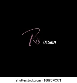  RB handwritten logo for identity