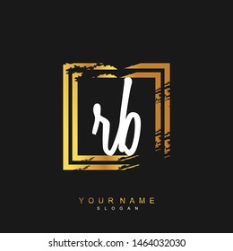 RB Initial beauty floral logo template