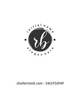 RB Initial beauty monogram logo vector