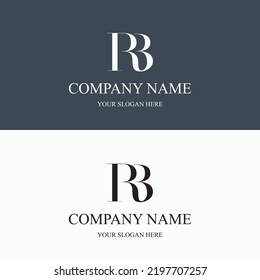 RB initial letter Logo Clothing modern minimalist urban creative Fashion brand Luxury Logo template. RB business monogram streetwear photography boutique apparel versatile Modern concept Logo.