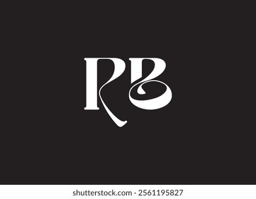 RB initial letter logo design and minimalist logo
