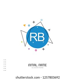 RB Initial logo template vector