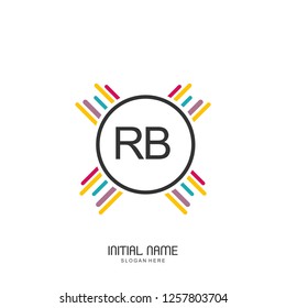 RB Initial logo template vector