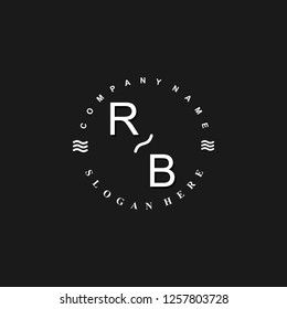 RB Initial logo template vector