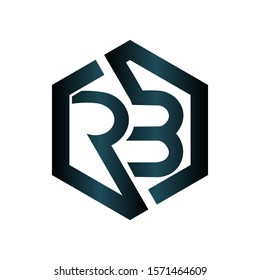 RB initials elegant and trendy logo on a white background