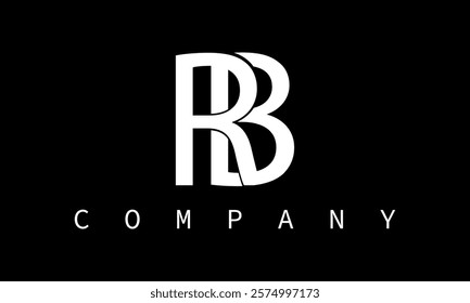 RB rb letter design logo logotype icon concept with serif font and classic elegant style look vector illustration.