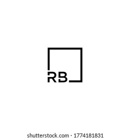 RB letter logo design premium
