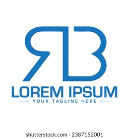 Diseño de logotipo de carta RB Diseño de logotipo profesional con logotipo único y moderno