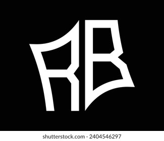 RB letter logo design vector art.