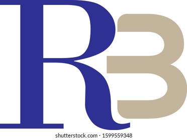 RB  letter logo desing templale vector