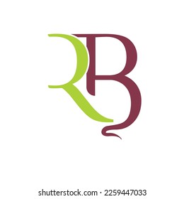 RB letter logo vector design