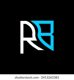 RB letter logo vector design, RB simple and modern logo. RB luxurious alphabet design  