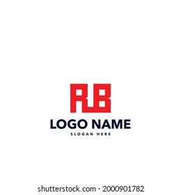 rb letter letter modern logo design 