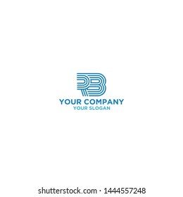 RB Line Logo Design Vector