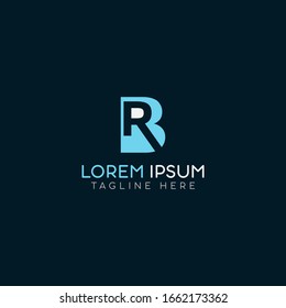 Diseño vectorial del icono BR del logotipo RB