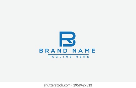 RB Logo Design Template Vector Graphic Branding Element.