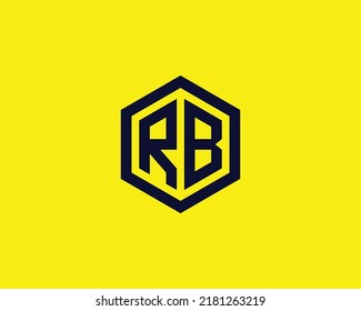 RB logo design vector template