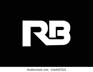 RB-Logo mit Buchstabe R B im Vektorformat.
