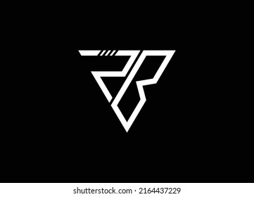 RB-Logo mit Buchstabe R B im Vektorformat.