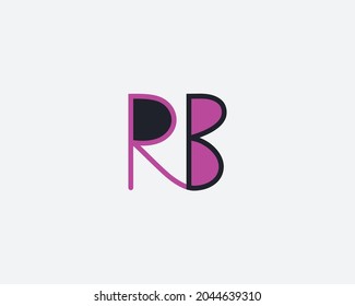 Elemento de plantilla de diseño de carta de logotipo RB