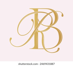RB , logo RB ,Letter RB  ,monogram RB,  Wedding Monogram Initials, Wedding Logo, Wedding Monogram, Logo Design, calligraphy,letters, alphabet
