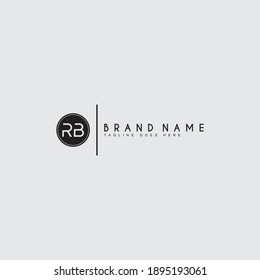 RB Minimal Logo - Initial Letter Logo