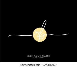 RB R B Initial handwriting logo template