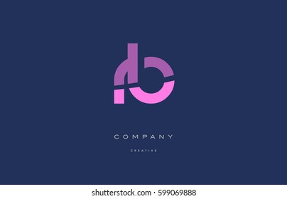 Rb R B Pink Blue Pastel Stock Vector (Royalty Free) 599069888 ...