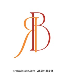 RB Text monogram concept logo