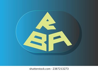 RBA, BA, logos. Abstract initial monogram letter alphabet logo design