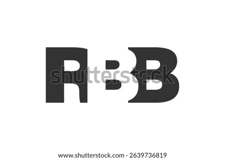 RBB logo design. Initial letter R B B bold font style for tech startups, consulting, corporate branding. Creative company name, headlines typography identity, trendy logotype. Vector illustration.