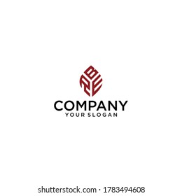 RBE Design Lettering Polygon Monogram Logo Icon Template Icon