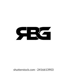 vector de diseño de logotipo de letra monocasco RBG