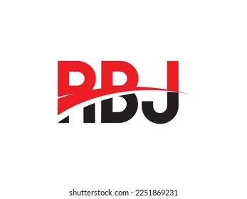 RBJ Letter Initial Logo Design Vector Illustration