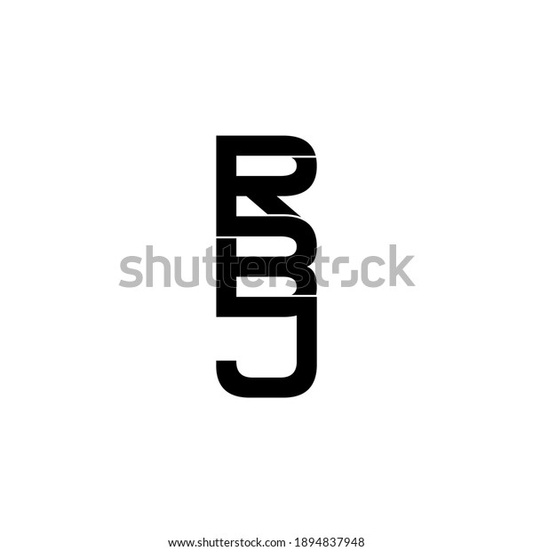 Rbj Letter Original Monogram Logo Design Stock Vector (Royalty Free ...