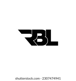 RBL letter monogram logo design vector