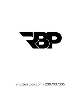 Vector de diseño del logotipo de la letra RBP