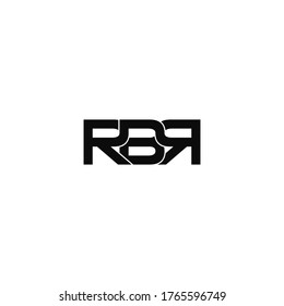letra rbr diseño original del logotipo de monograma