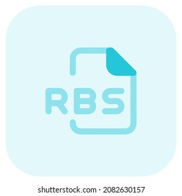 RBS File Association format contains audio data and is often encoded at lower bits