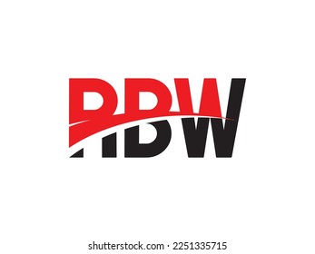 RBW Letter Initial Logo Design Vector Illustration