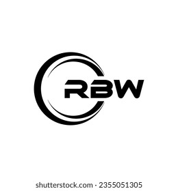 RBW Logo Design, Inspiration for a Unique Identity. Modern Elegance and Creative Design. Watermark Your Success with the Striking this Logo.