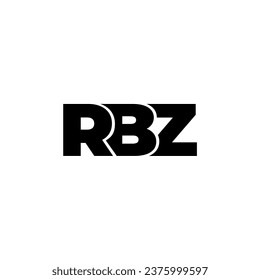 RBZ initial letter monogram typography logo vector