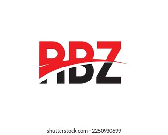 Letra RBZ Ilustración del vector de diseño del logotipo inicial
