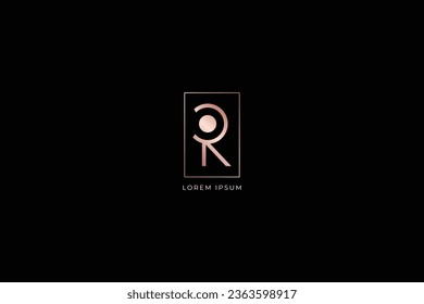 rc abstract letter modern style company brand abstract style design creative golden wordmark design typography , cr lettermark, Rc logo